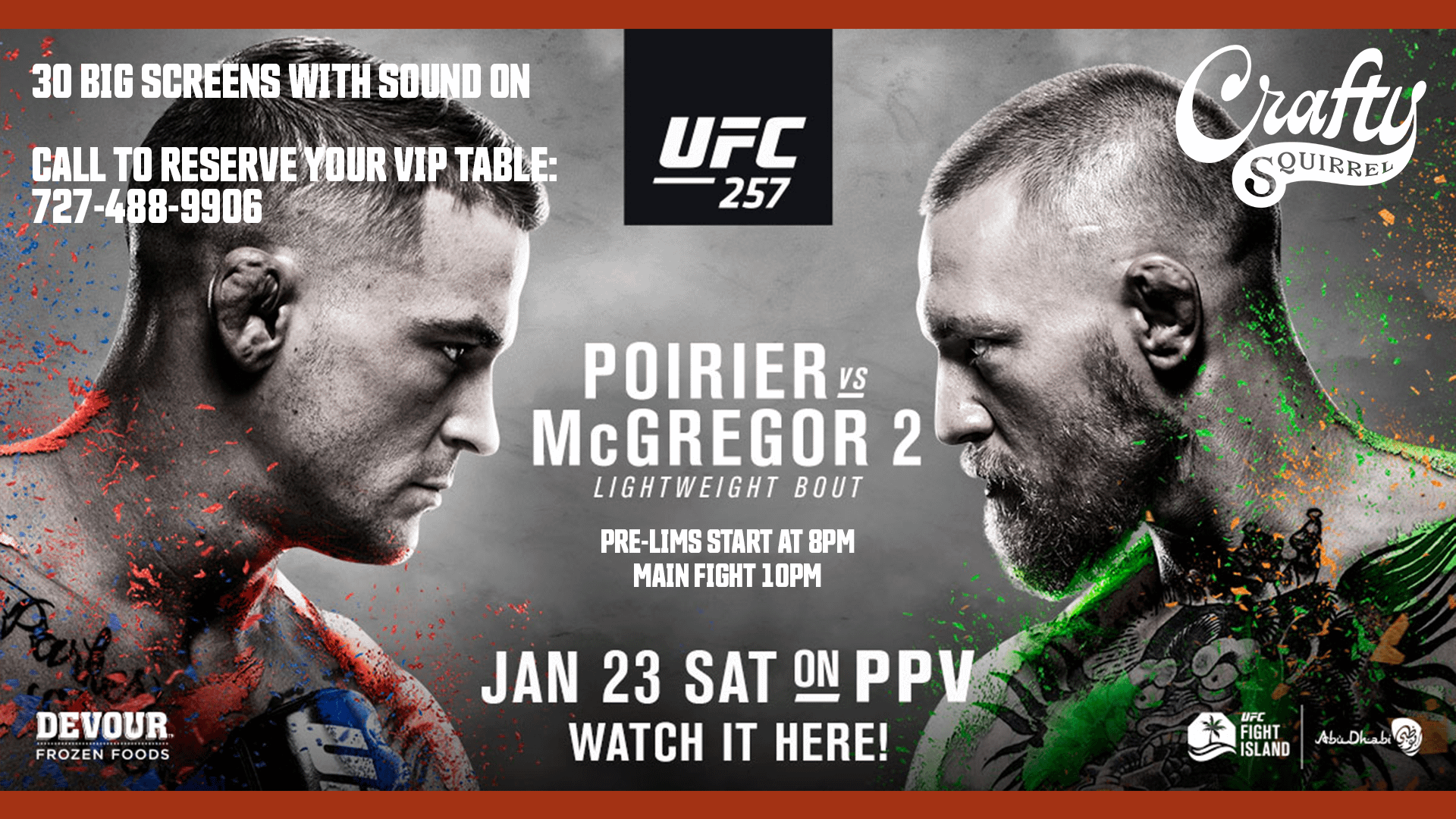 UFC 257 Poirier vs. McGregor Fight Watch Party