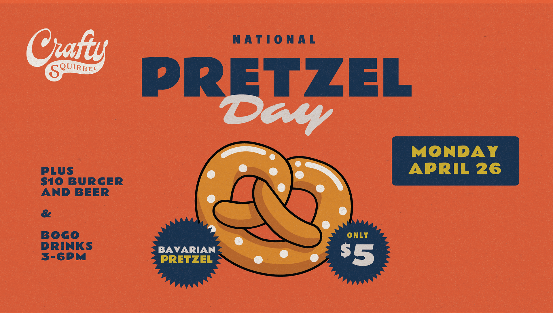 Celebrate National Pretzel Day at the Crafty Squirrel