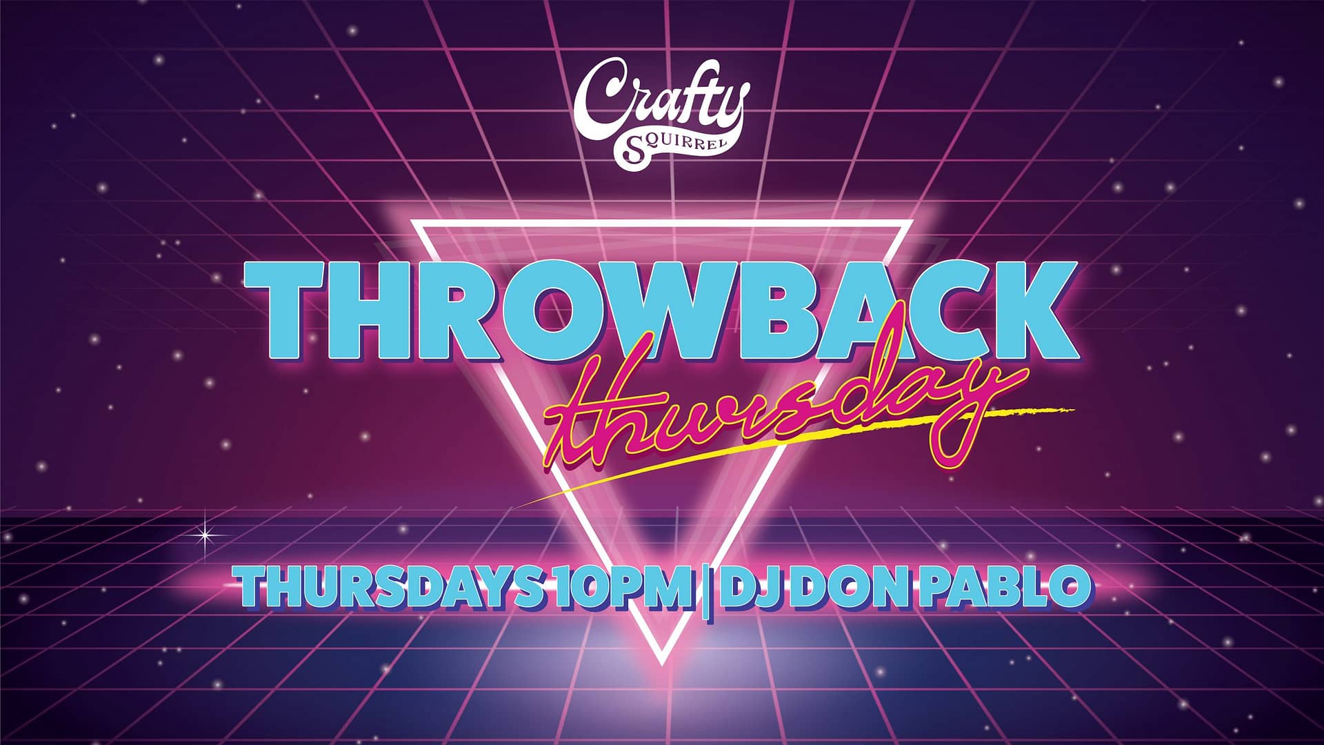 Throwback Thursdays at 10pm at Crafty Squirrel in downtown St. Petersburg, Florida.